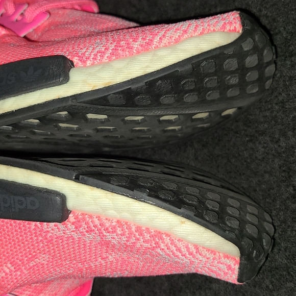 ADIDAS Hot Pink NMD R1 Knit Sneakers - Picture 10 of 17